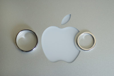 Wedding Details - Ring shot on Apple IBook Laptop
