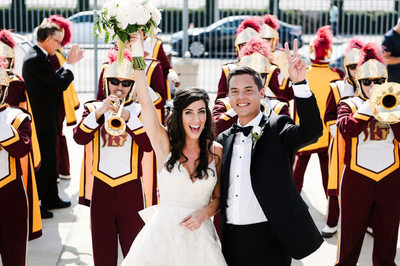 USC Marching Band Wedding Portrait - Fight On! - Los Angeles Wedding, Mitzvah & Portrait Photographer - Next Exit Photography
