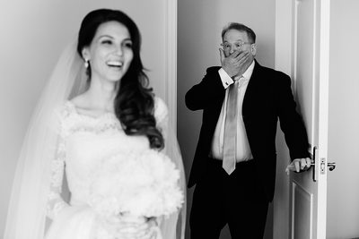 Dad's First sight at the Montage in Laguna Beach - Los Angeles Wedding, Mitzvah & Portrait Photographer - Next Exit Photography