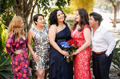 Lesbian Bridal Portrait - Beverly Hills Courthouse Photography