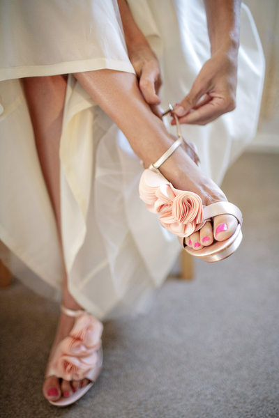 Wedding Details - Gorgeous Wedding Shoes at Saddlerock Ranch