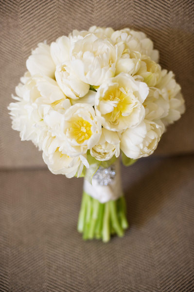 Wedding Details - White Peony Bridal Bouquet
