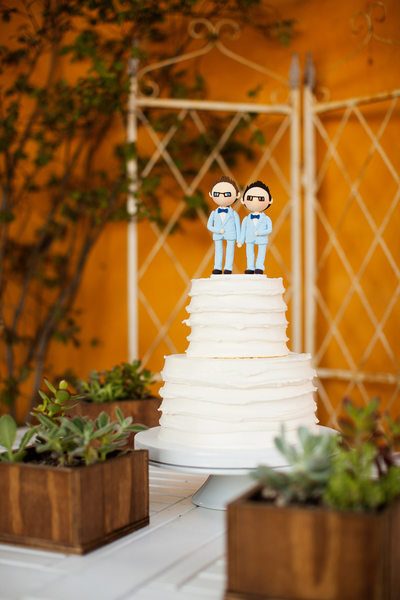 Gay cake topper - Rancho Del Cielo Wedding