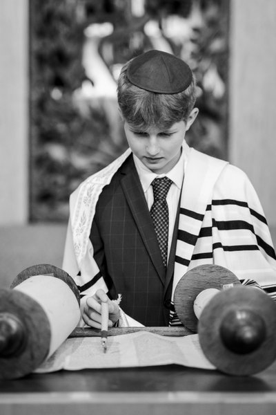 Reading from the Torah Bar Mitzvah Photography