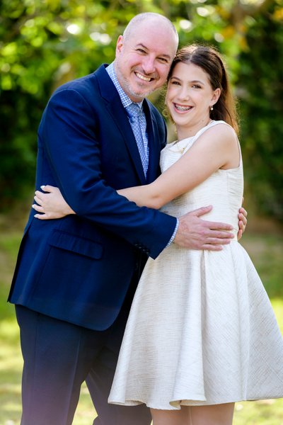 Father and Daughter Bat MItzvah Portrait