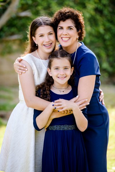 Mother and Daughters Photograph at Temple Isaiah