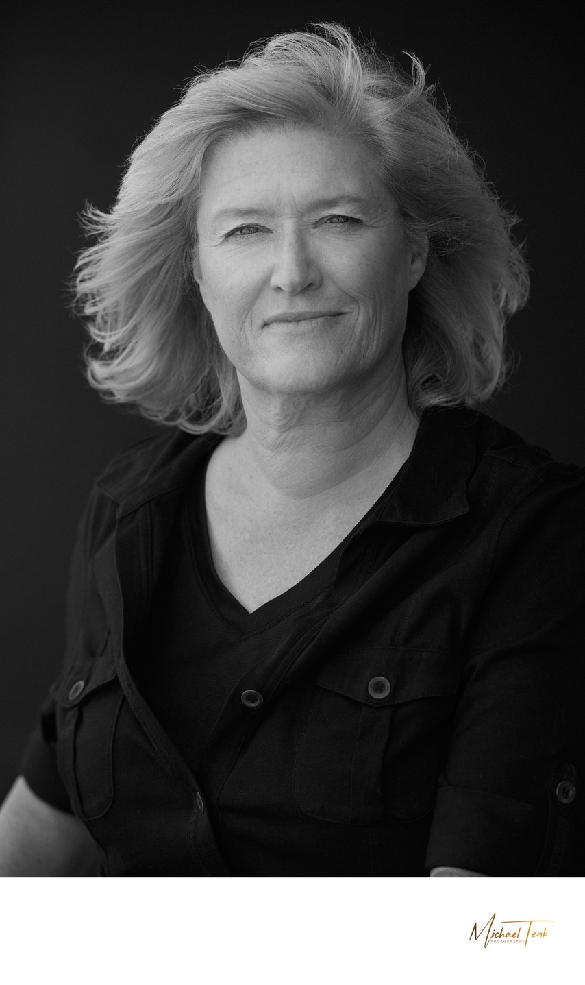 Denver - Boulder headshot of author, black and white