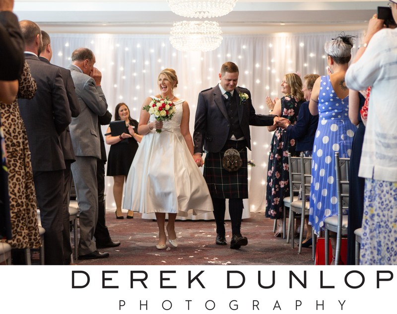 Bride & Groom Just Married - Scotland Photographer