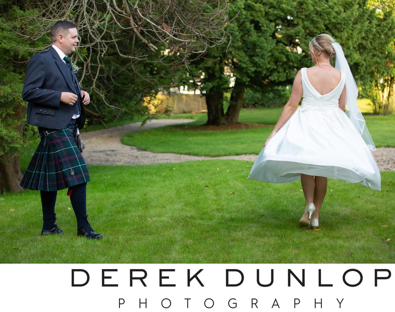 dalmeny park hotel scotland wedding couple