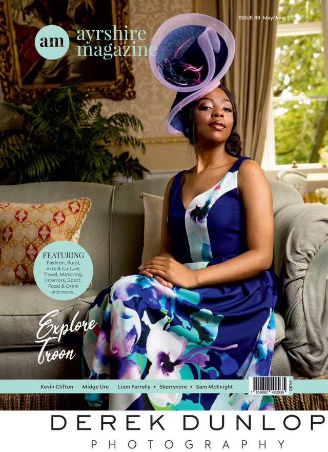 Derek Dunlop Photography on the front cover of In Ayrshire Magazine