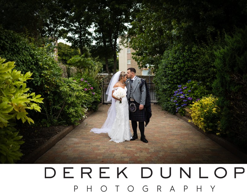 Ayrshire fine art wedding photo at Fairfield house hotel