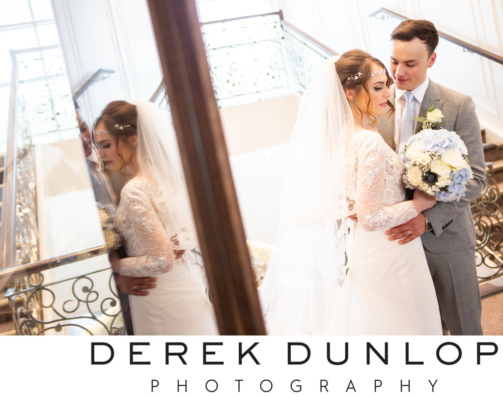 Seamill Hydro Wedding | Couple Reflection | Ayrshire