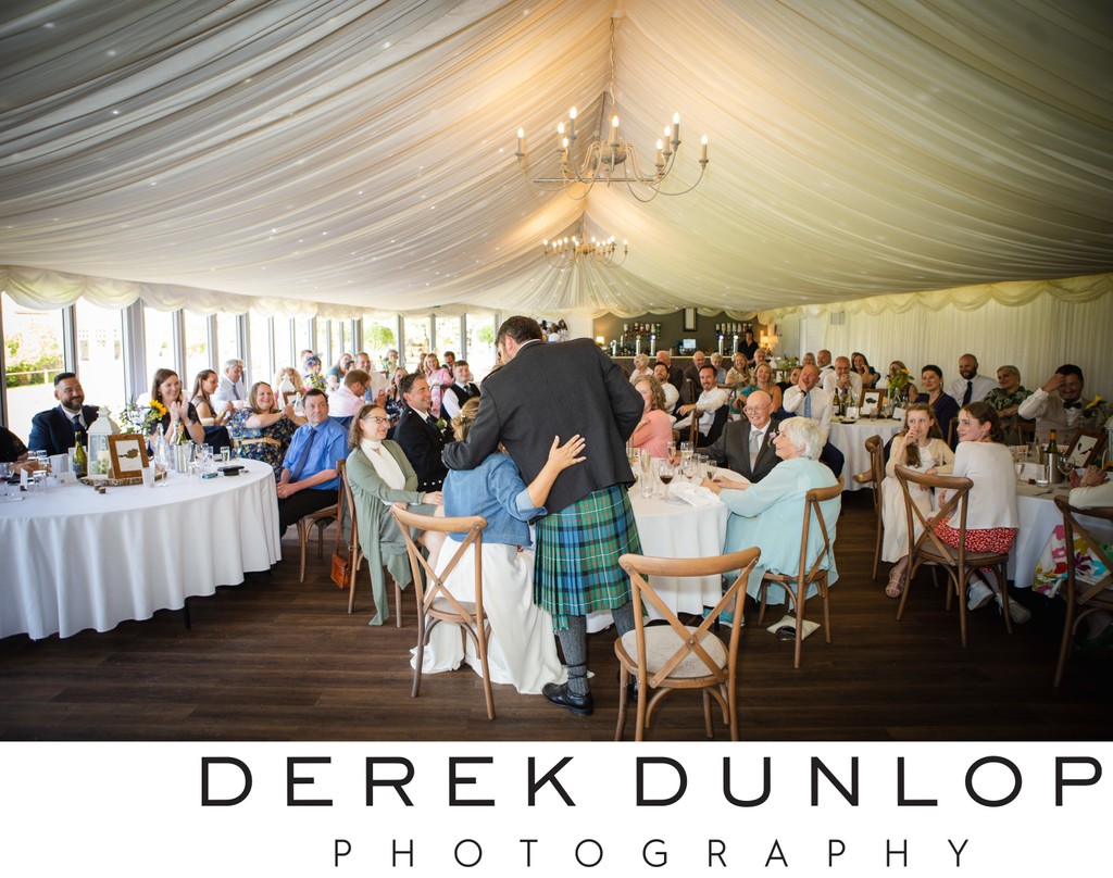 Marquee reception Mabie House Hotel