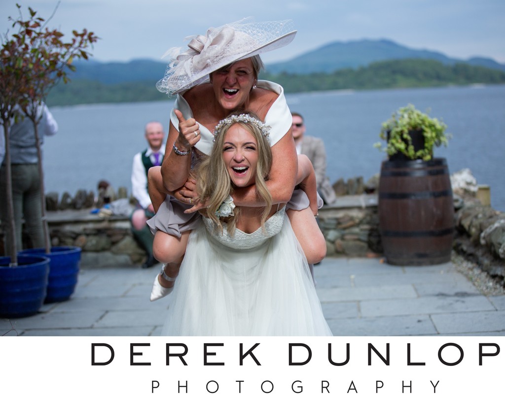 Bride mother in law Lodge on the Loch Loch Lomond