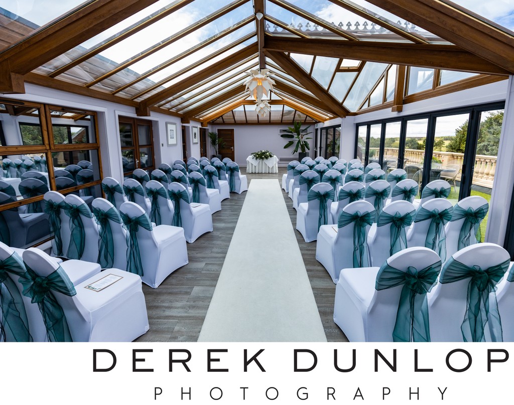 Rooftop Conservatory Ceremony — Gailes Hotel