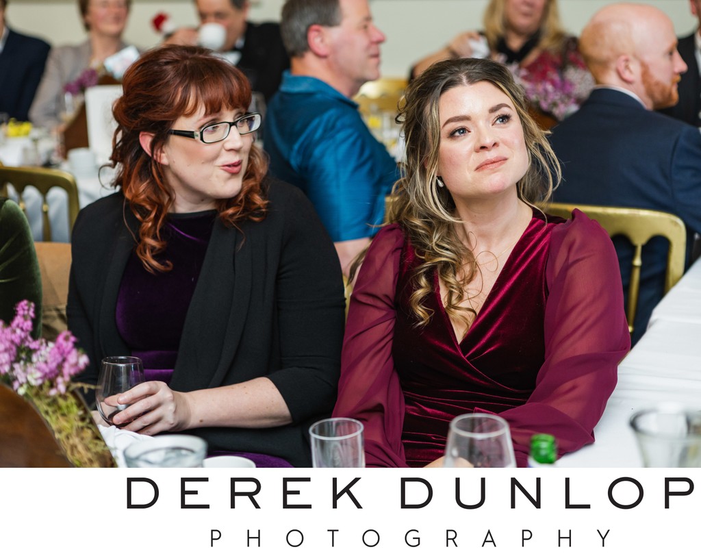 Grooms sister in tears at Pollok House.