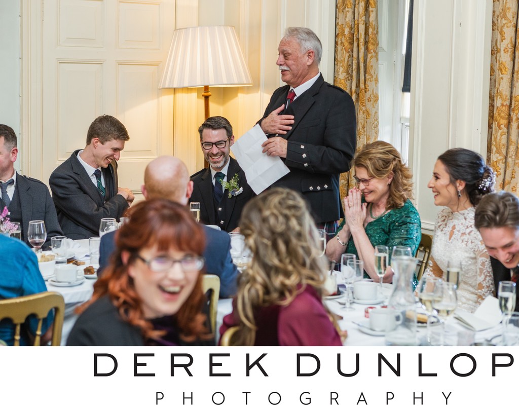Father speech Pollok House wedding