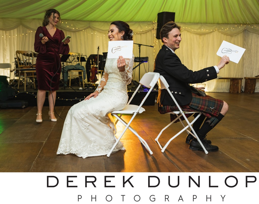 Wedding game marquee Pollok House