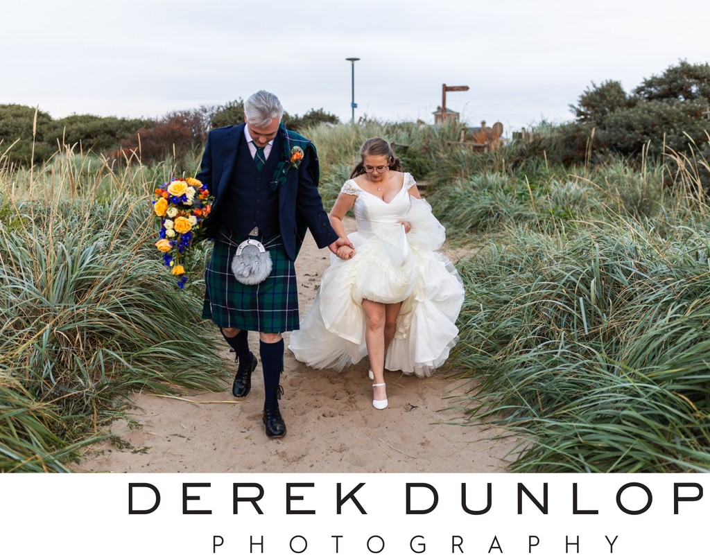 Troon Beach Wedding Portraits — Piersland House