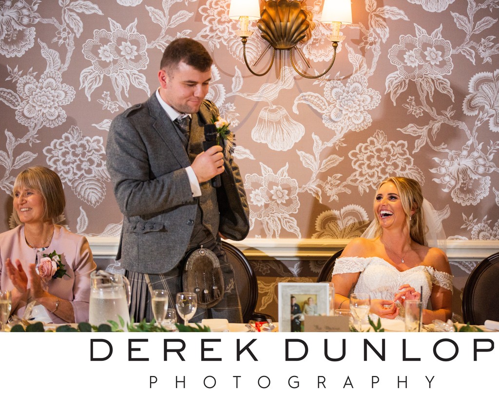Top table speech Marine Troon wedding