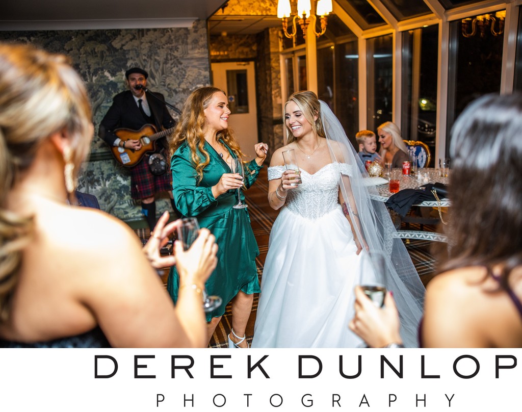 Evening reception toast Marine Troon