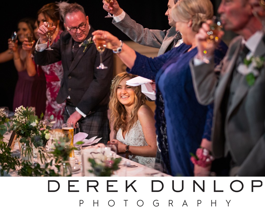 Toast to the bride - Cottiers Glasgow wedding