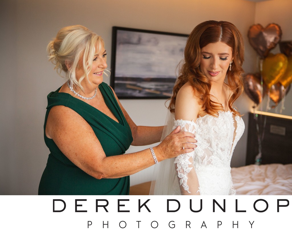 redhurst-hotel-bride & mother - scotland wedding photographer