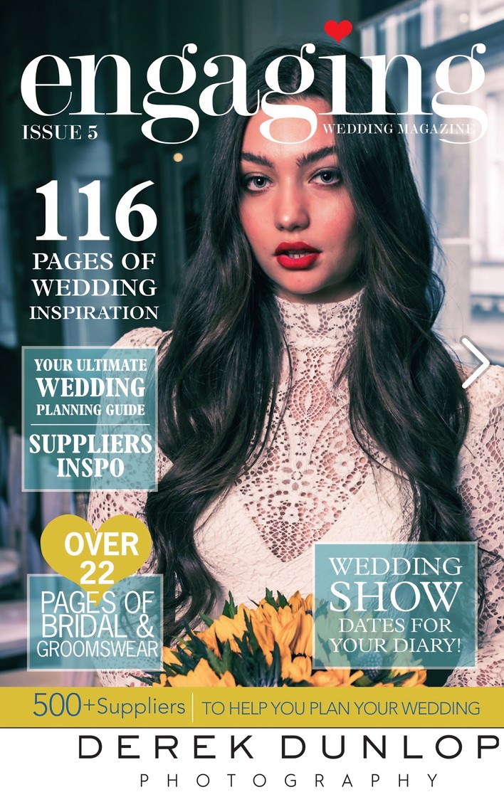Derek Dunlop — Front Cover, Engaging Wedding Magazine