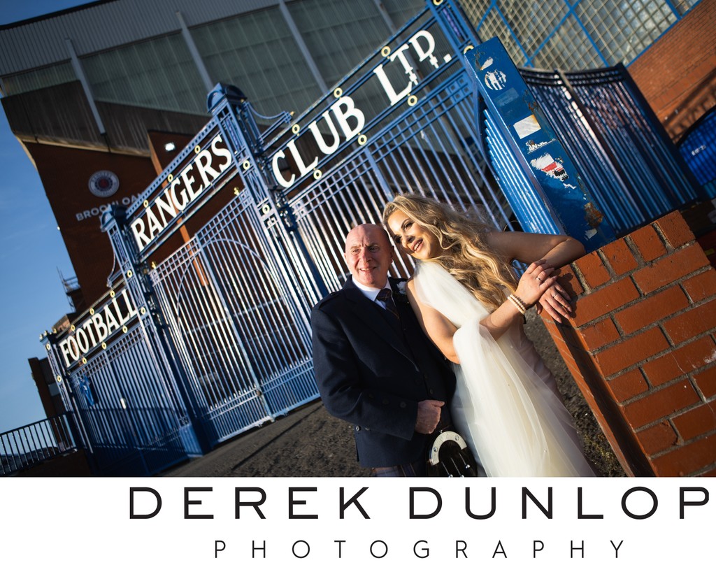 Ibrox Stadium wedding photographer Glasgow