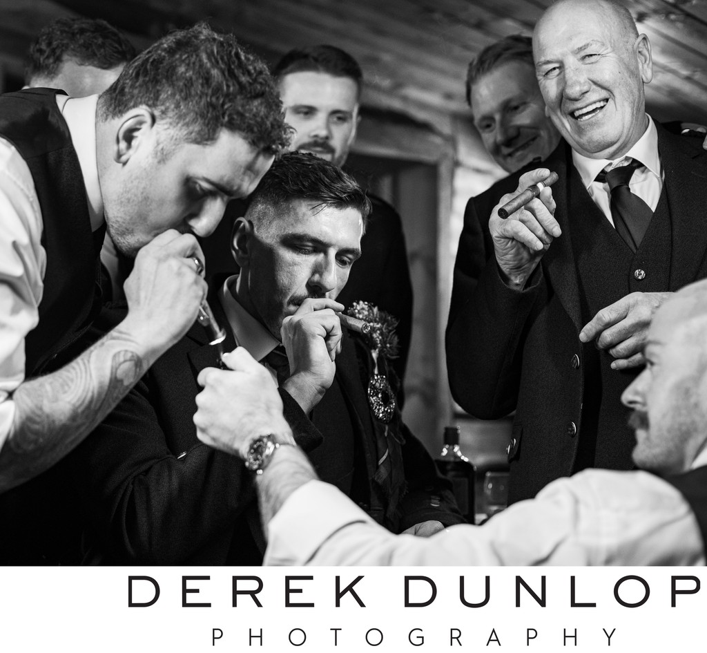Groom and Groomsmen at Silverwood Resort