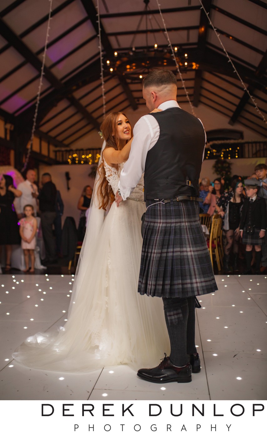 First dance embrace Brig o Doon