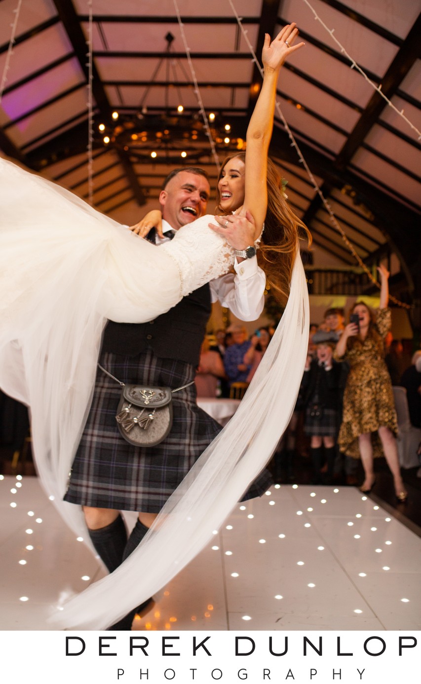 first dance at brigodoon ayrshire wedding