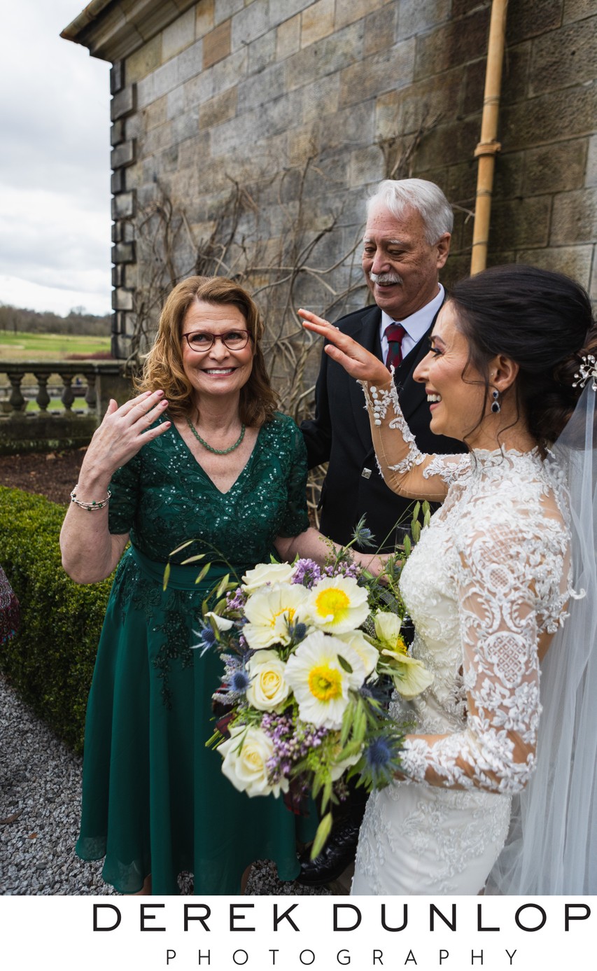 Pollock house wedding - American bride and mother