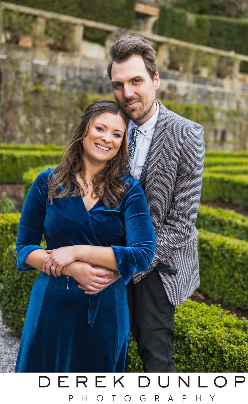Guest couple portrait Pollok House gardens