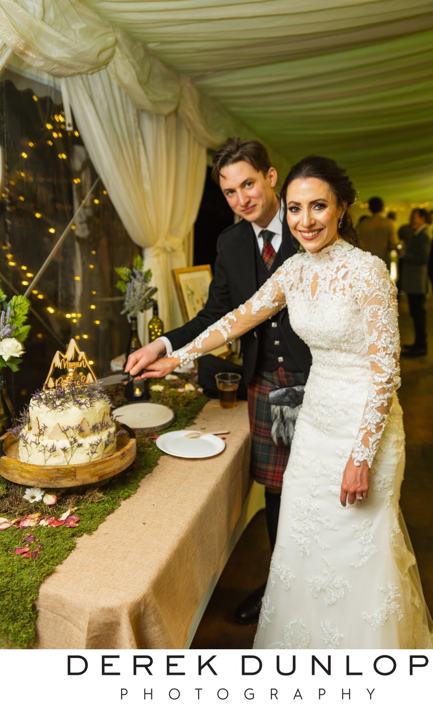 Cake cutting marquee Pollok House