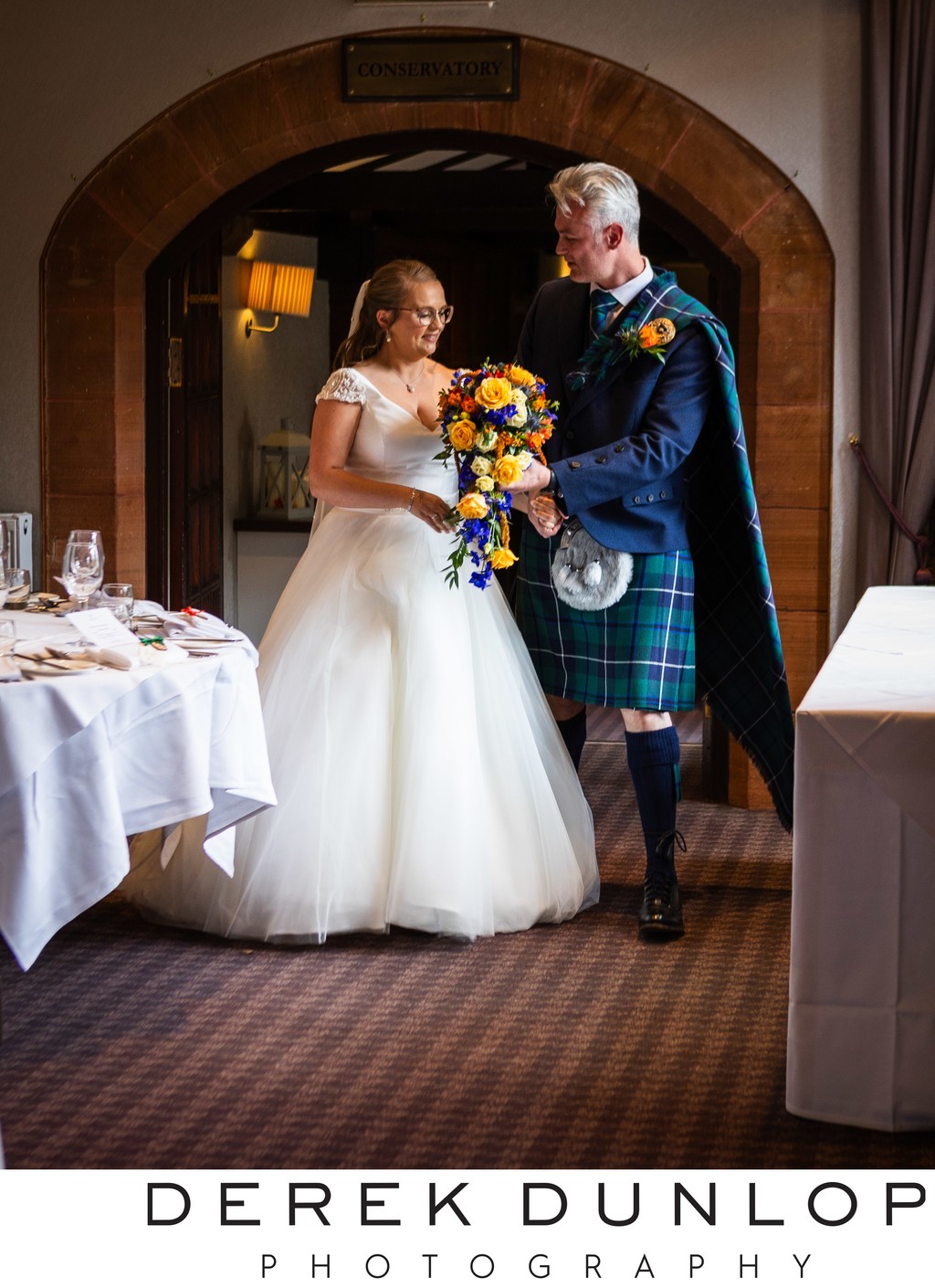 Just married - candid moments - Ayrshire wedding