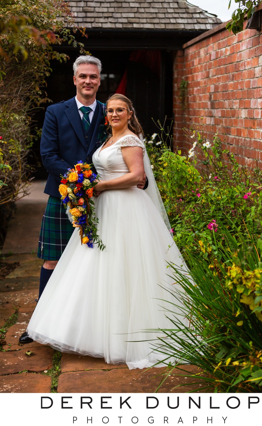 Couple at my local wedding venue in Troon