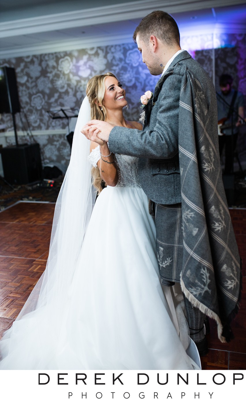 First dance Marine Hotel Troon wedding