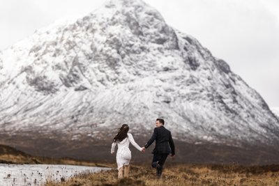 Glencoe Winter Engagement Session Scotland