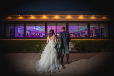 Lochside House Hotel Wedding | Night Photography