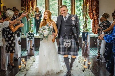 Petal aisle exit Brig o Doon