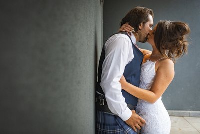 Enterkine House Wedding Kiss - Ayrshire