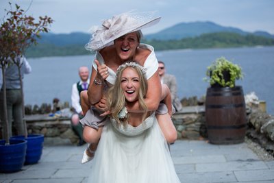 Bride mother in law Lodge on the Loch Loch Lomond