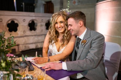 Cottiers Glasgow Wedding | Signing the Register