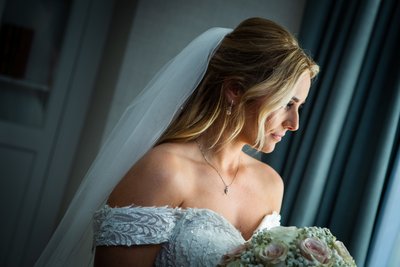scotland wedding photographer bride at the marine