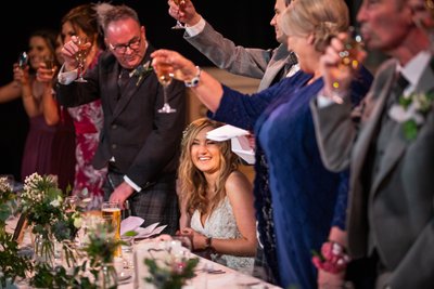 Toast to the bride - Cottiers Glasgow wedding