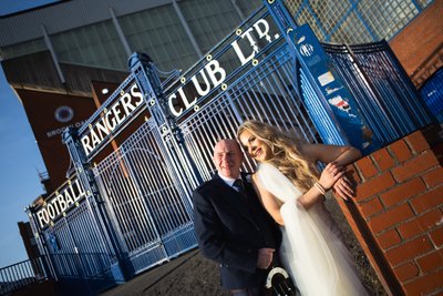 Ibrox Stadium wedding photographer Glasgow