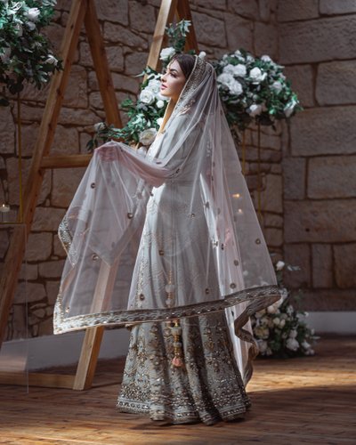 beautiful natural lit asian wedding model