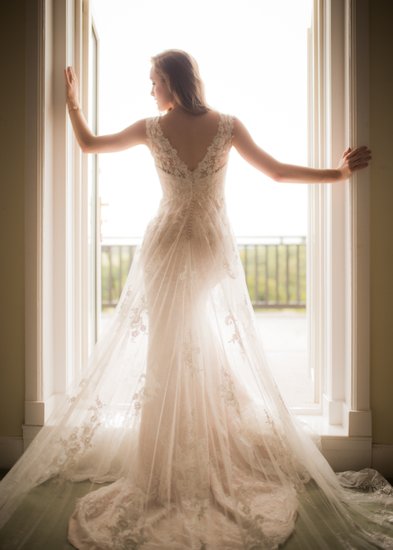 Elegant bridal Dress at Enterkine House Hotel