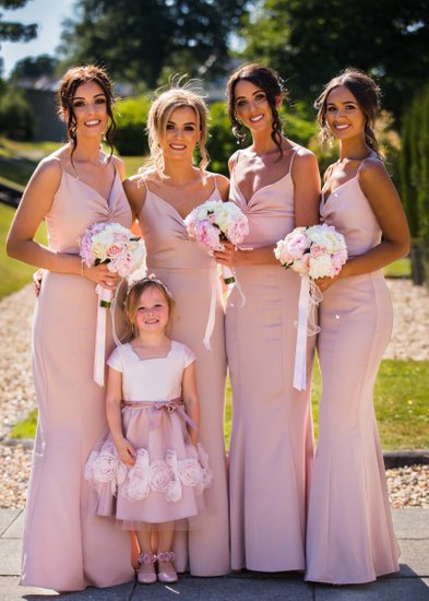 bridal party at Marr Hall in Glasgow